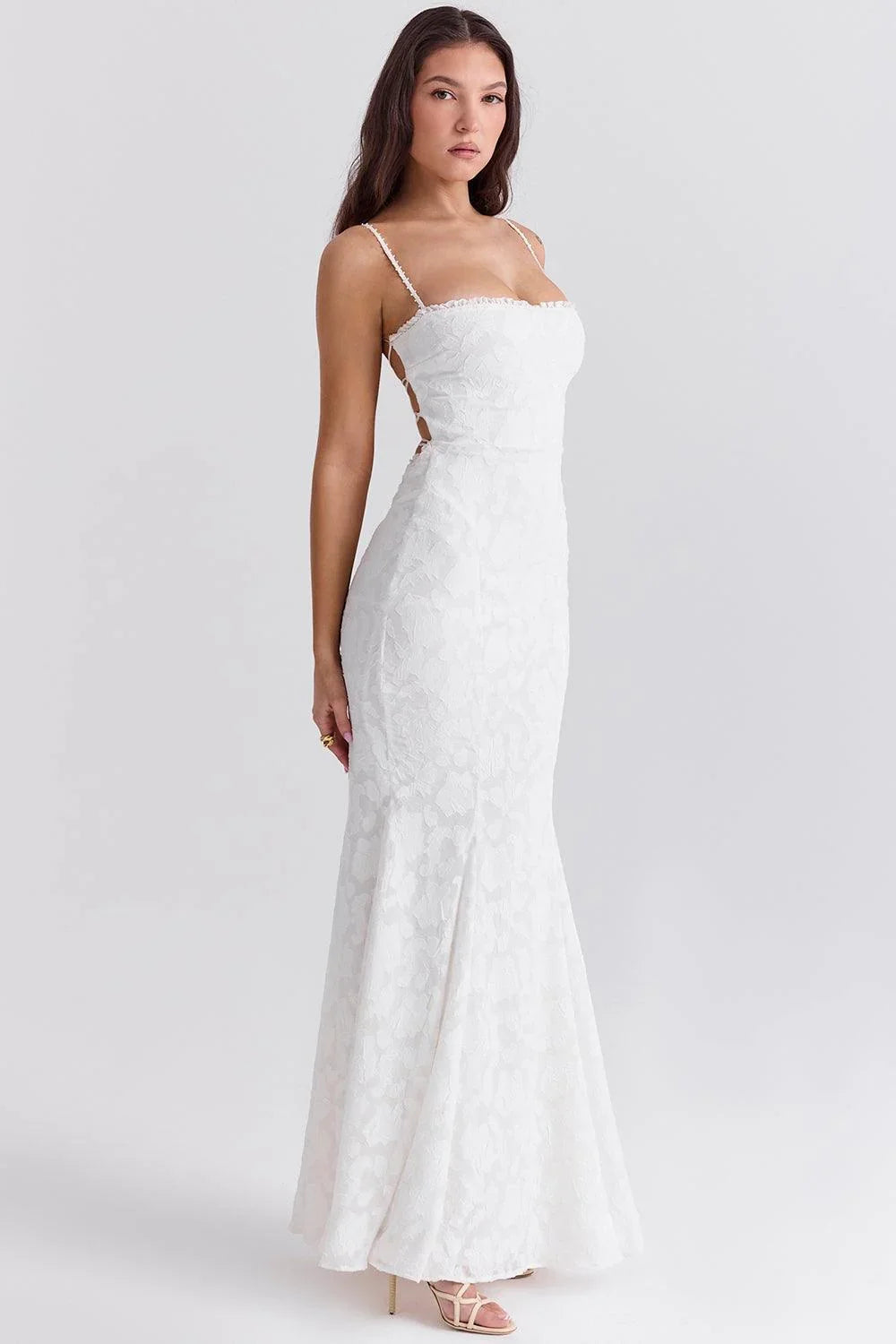 Vestido Largo Bordado para Mujer